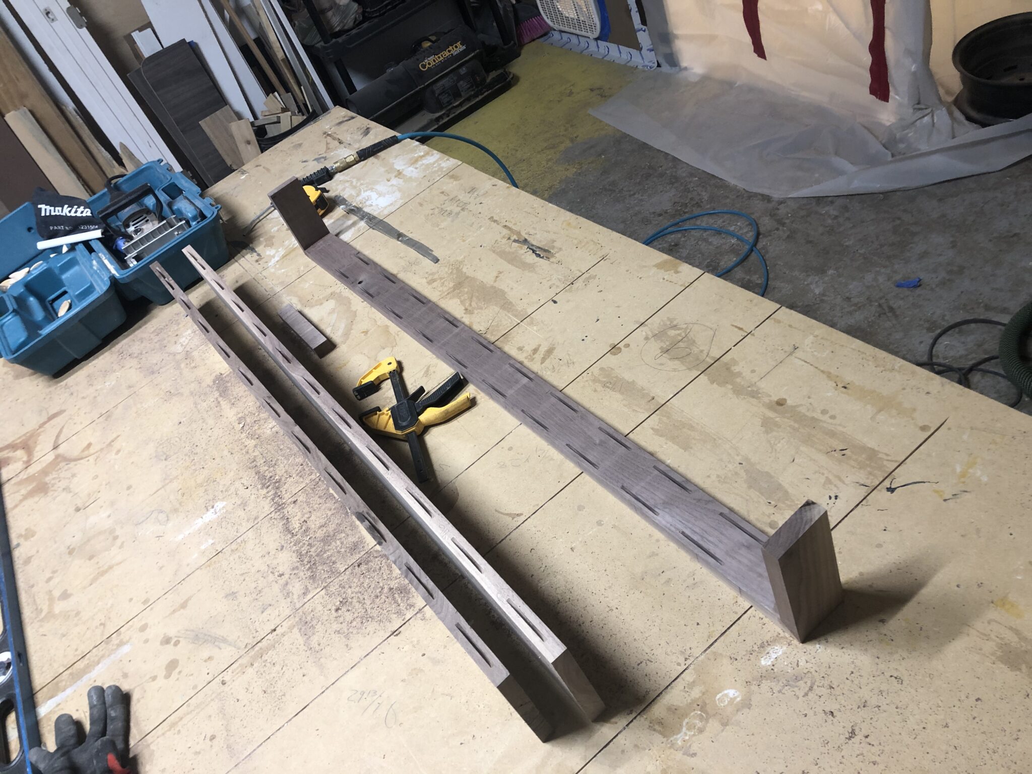 Walnut Mantle with custom heat shield